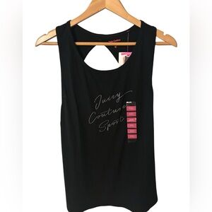 Juicy Couture Black Logo Script Sleeveless Tank